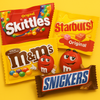 Skittles, Starburst, M&M’s, Snickers, etc.